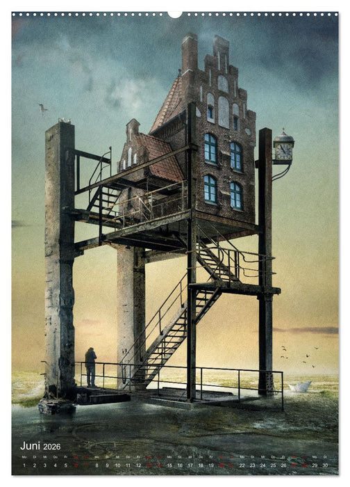 Hinter dem Horizont im Reich der Fantasie (CALVENDO Premium Wandkalender 2026)