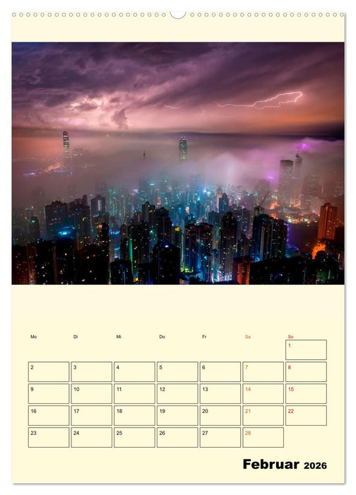 Metropolen im Gewitter (CALVENDO Wandkalender 2026)