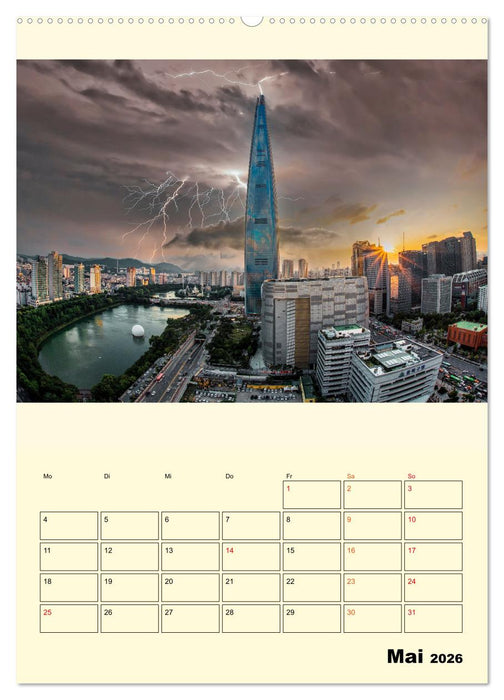 Metropolen im Gewitter (CALVENDO Wandkalender 2026)