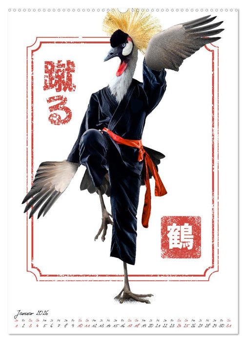 Verrückte Tier Kämpfer (CALVENDO Premium Wandkalender 2026)