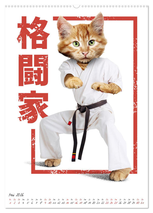 Verrückte Tier Kämpfer (CALVENDO Premium Wandkalender 2026)