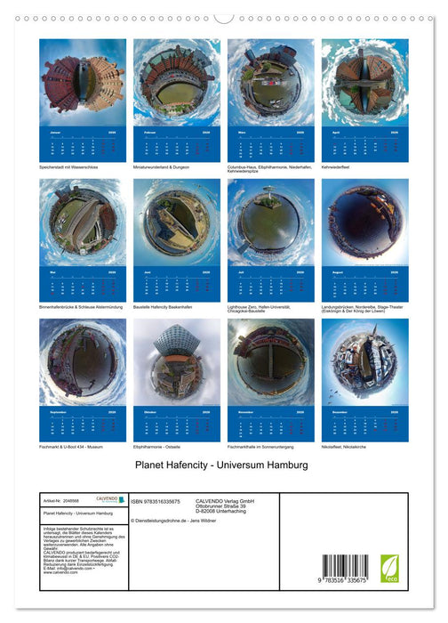 Planet Hafencity - Universum Hamburg (CALVENDO Premium Wandkalender 2026)