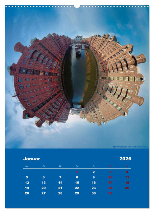 Planet Hafencity - Universum Hamburg (CALVENDO Premium Wandkalender 2026)