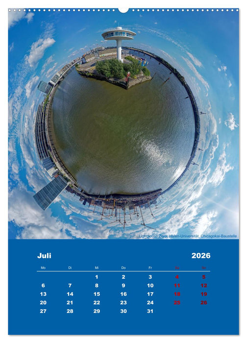 Planet Hafencity - Universum Hamburg (CALVENDO Premium Wandkalender 2026)