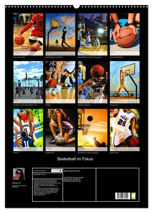 Basketball im Fokus (CALVENDO Wandkalender 2026)