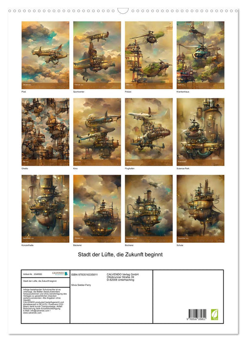 Stadt der Lüfte, die Zukunft beginnt (CALVENDO Wandkalender 2026)