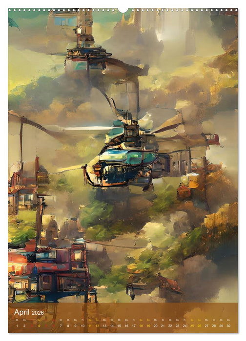 Stadt der Lüfte, die Zukunft beginnt (CALVENDO Wandkalender 2026)