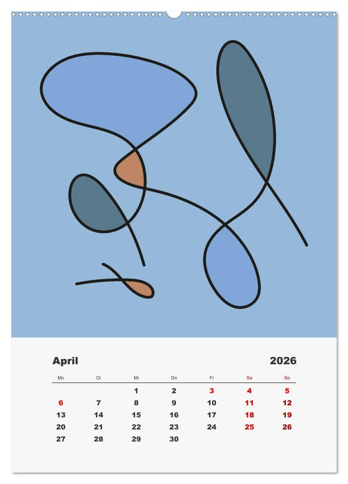 FormArt - Linien und Farben (CALVENDO Wandkalender 2026)