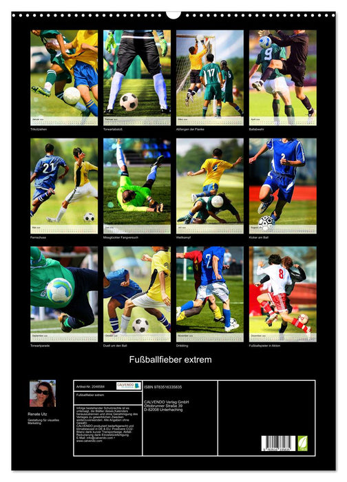 Fußballfieber extrem (CALVENDO Wandkalender 2026)