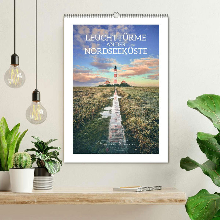 Leuchttürme an der Nordseeküste (CALVENDO Wandkalender 2026)
