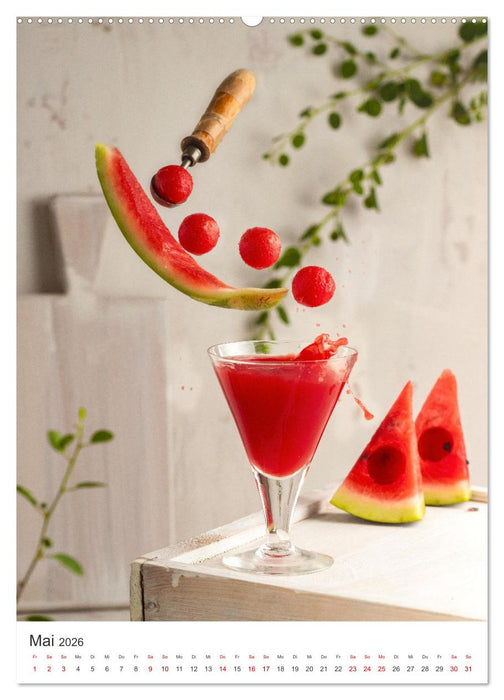 Kreative Drinks - erfrischend, schokoladig und fruchtig. (CALVENDO Wandkalender 2026)