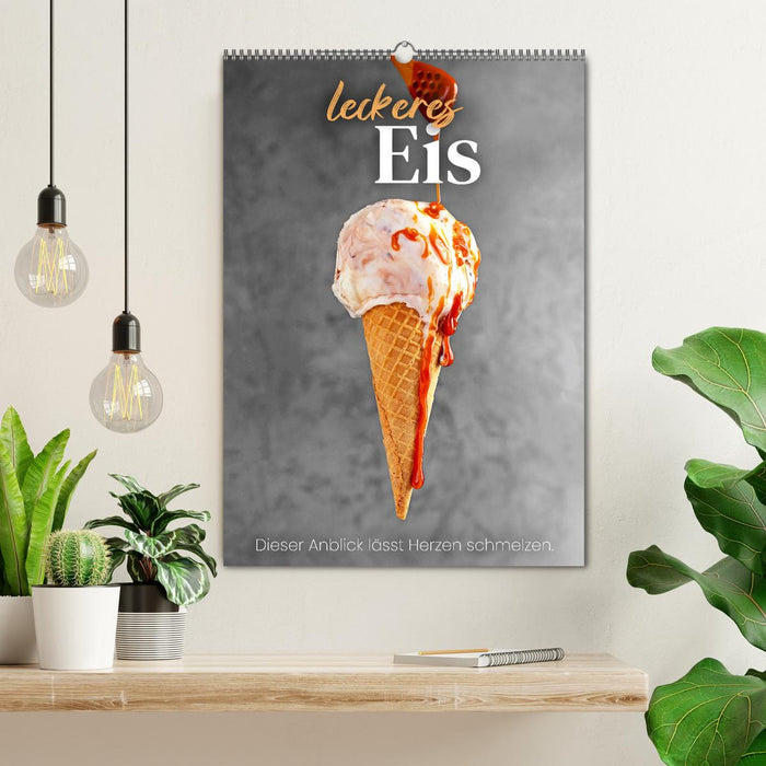 Leckeres Eis - Dieser Art lässt Herzen schmelzen. (CALVENDO Wandkalender 2026)