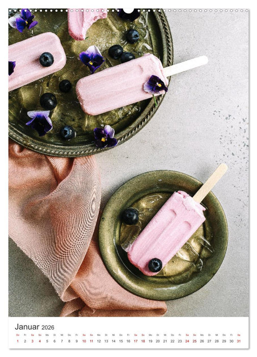 Leckeres Eis - Dieser Art lässt Herzen schmelzen. (CALVENDO Wandkalender 2026)