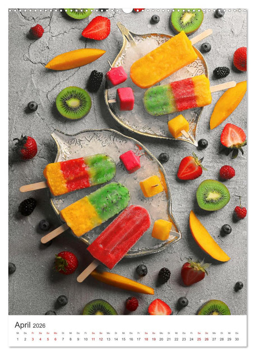 Leckeres Eis - Dieser Art lässt Herzen schmelzen. (CALVENDO Wandkalender 2026)