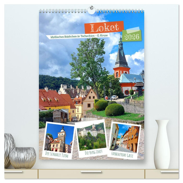 Loket - Idyllisches Städtchen in Tschechien (CALVENDO Premium Wandkalender 2026)