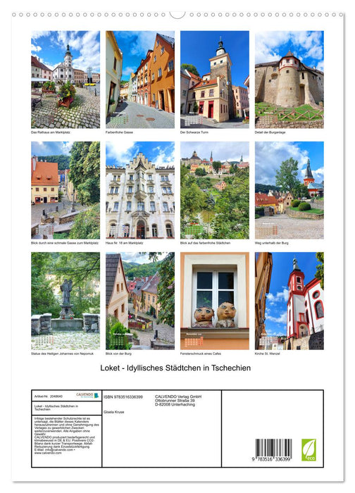 Loket - Idyllisches Städtchen in Tschechien (CALVENDO Premium Wandkalender 2026)
