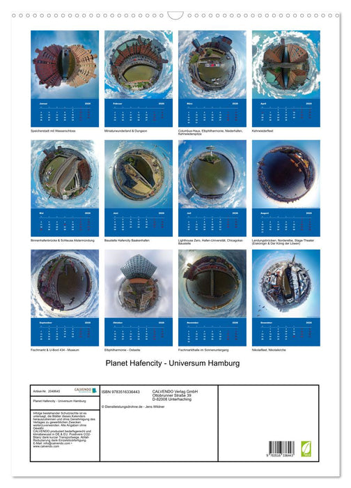 Planet Hafencity - Universum Hamburg (CALVENDO Wandkalender 2026)