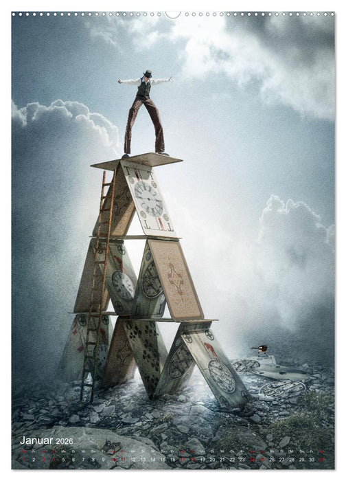 Hinter dem Horizont im Reich der Fantasie (CALVENDO Wandkalender 2026)