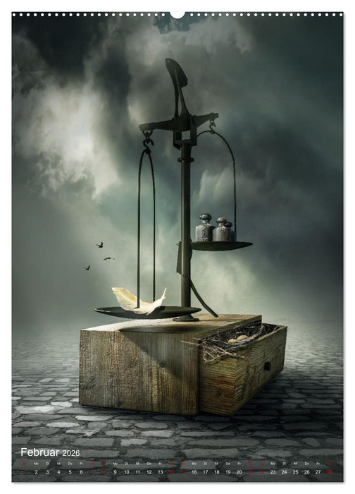 Hinter dem Horizont im Reich der Fantasie (CALVENDO Wandkalender 2026)