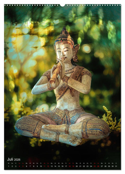 Die Welt mit Buddha (CALVENDO Premium Wandkalender 2026)