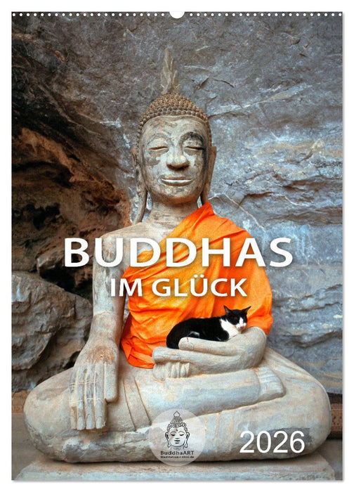 Buddhas im Glück (CALVENDO Wandkalender 2026)