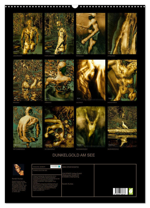 DUNKELGOLD AM SEE (CALVENDO Wandkalender 2026)