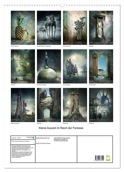 Kleine Auszeit im Reich der Fantasie (CALVENDO Wandkalender 2026)