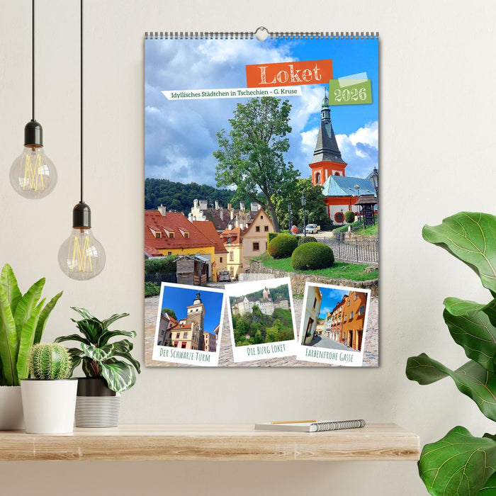 Loket - Idyllisches Städtchen in Tschechien (CALVENDO Wandkalender 2026)