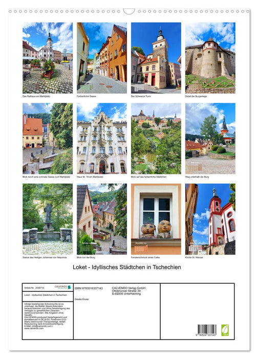 Loket - Idyllisches Städtchen in Tschechien (CALVENDO Wandkalender 2026)