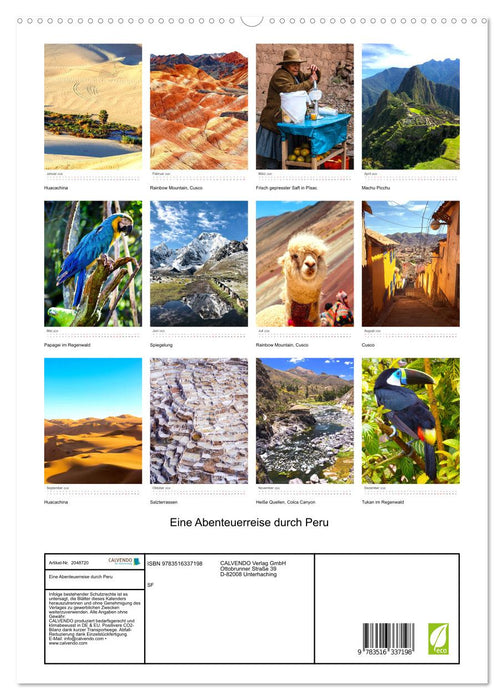 Eine Abenteuerreise durch Peru (CALVENDO Premium Wandkalender 2026)