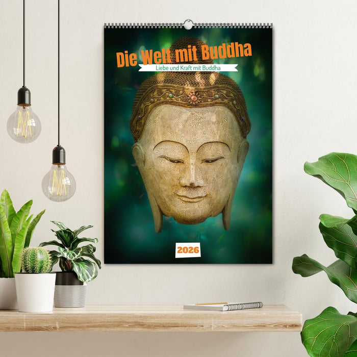 Die Welt mit Buddha (CALVENDO Wandkalender 2026)