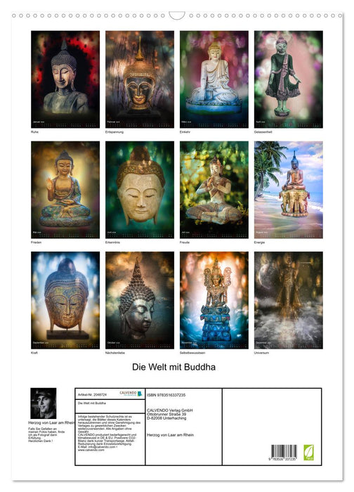 Die Welt mit Buddha (CALVENDO Wandkalender 2026)
