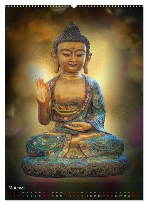 Die Welt mit Buddha (CALVENDO Wandkalender 2026)