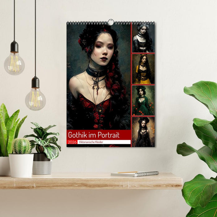 Gothik im Portrait - Viktorianische Kleider (CALVENDO Wandkalender 2026)
