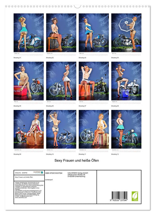 Sexy Frauen und heiße Öfen (CALVENDO Premium Wandkalender 2026)