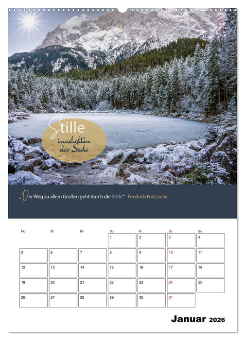 Zitate Wegbegleiter, mit Sprüchen durch das Jahr by VogtArt (CALVENDO Wandkalender 2026)