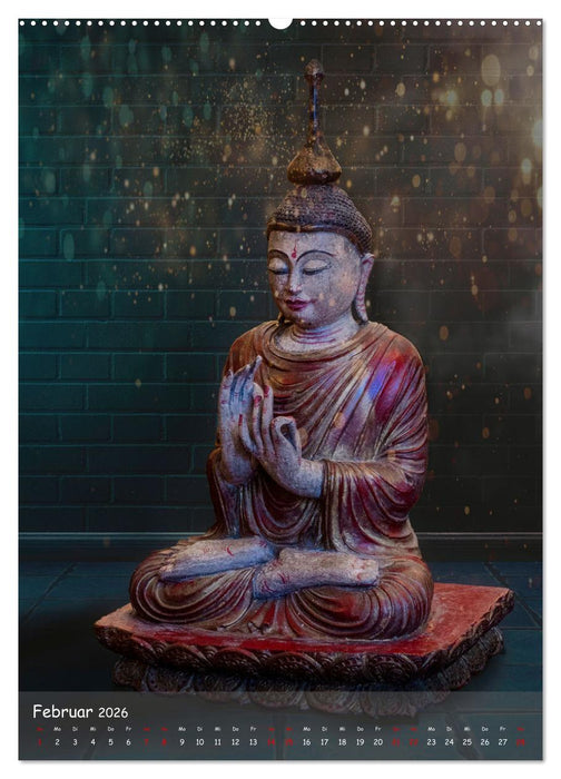 Kraft mit Buddha (CALVENDO Premium Wandkalender 2026)