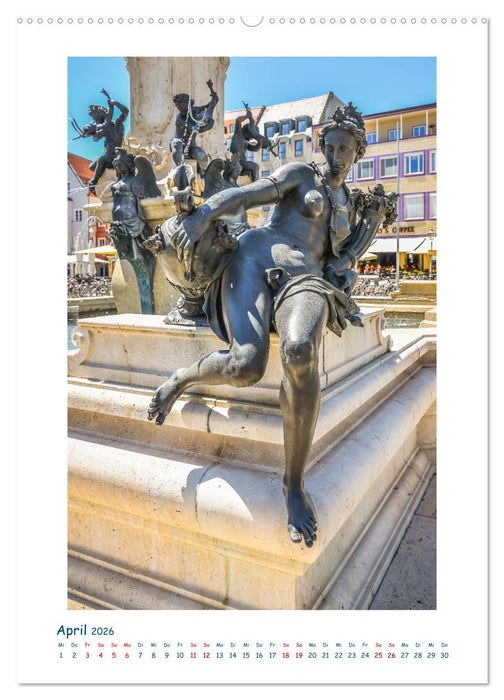 Augsburg - Gesichter einer Stadt (CALVENDO Wandkalender 2026)