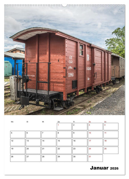 Klein- und Privatbahn Museum Gramzow (CALVENDO Premium Wandkalender 2026)