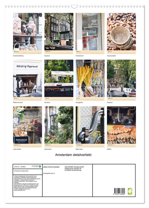 Amsterdam detailverliebt (CALVENDO Wandkalender 2026)