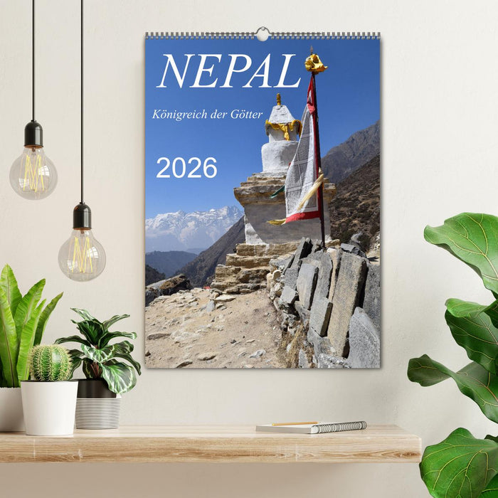 Nepal- Königreich der Götter (CALVENDO Wandkalender 2026)