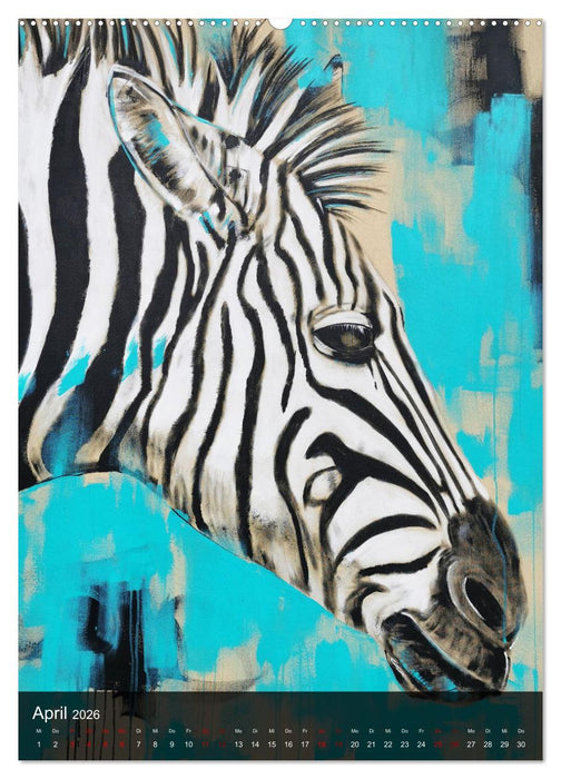 Gemälde der Werkserie: Auf der Roten Liste (CALVENDO Wandkalender 2026)