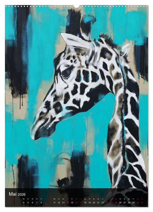 Gemälde der Werkserie: Auf der Roten Liste (CALVENDO Wandkalender 2026)