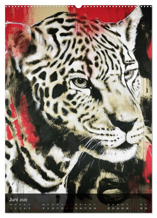 Gemälde der Werkserie: Auf der Roten Liste (CALVENDO Wandkalender 2026)