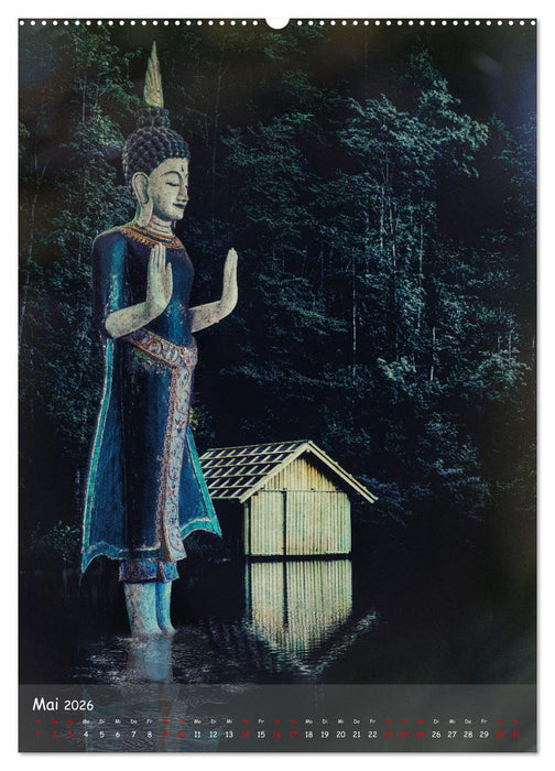 Kraft mit Buddha (CALVENDO Wandkalender 2026)
