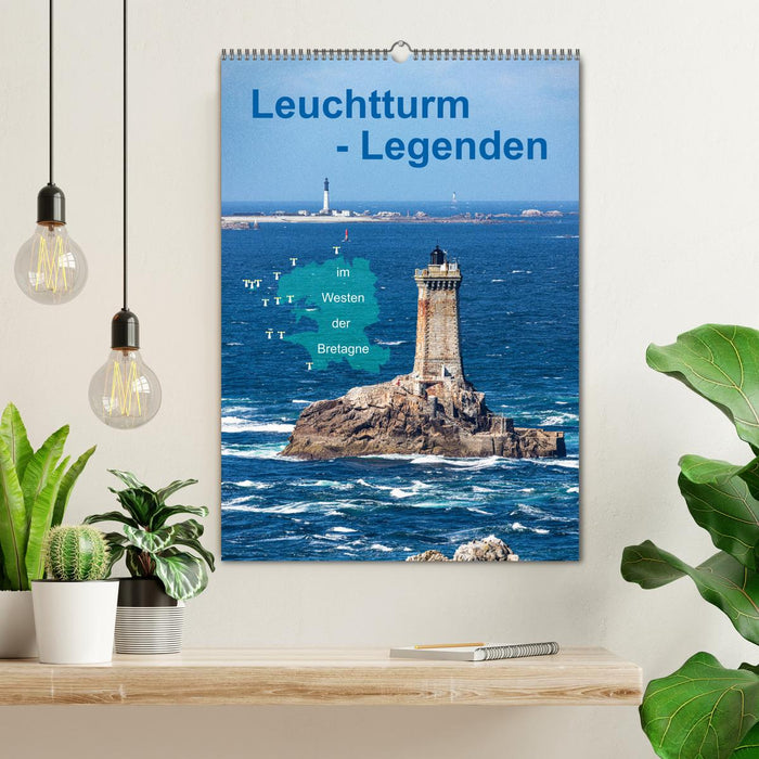 Leuchtturm-Legenden im Westen der Bretagne (CALVENDO Wandkalender 2026)