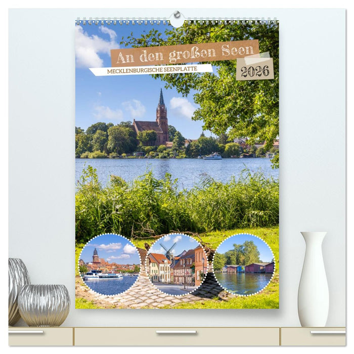 An den großen Seen der Mecklenburgischen Seenplatte (CALVENDO Premium Wandkalender 2026)