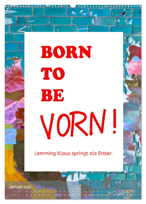 Lach du nur! - Flotte Sprüche schnell erklärt (CALVENDO Premium Wandkalender 2026)