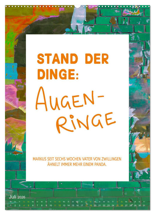 Lach du nur! - Flotte Sprüche schnell erklärt (CALVENDO Premium Wandkalender 2026)