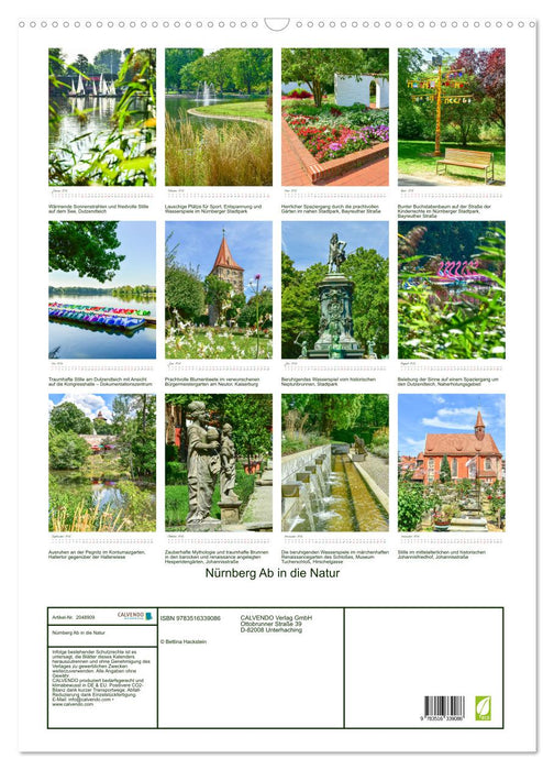 Nürnberg Ab in die Natur (CALVENDO Wandkalender 2026)